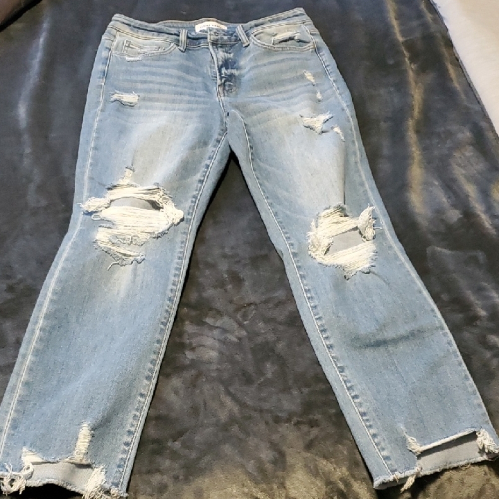 Light Blue Distressed Women’s Jeans